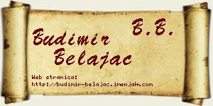 Budimir Belajac vizit kartica
